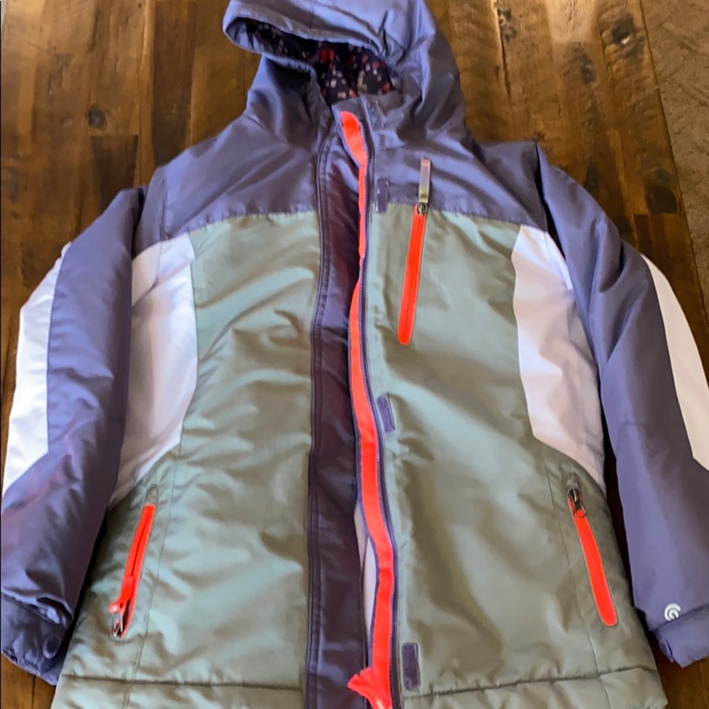Girls purple removable inside jacket